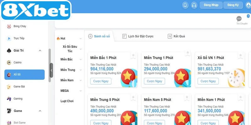 Xổ số 8XBET là một hình thức giải trí trực tuyến lôi cuốn 